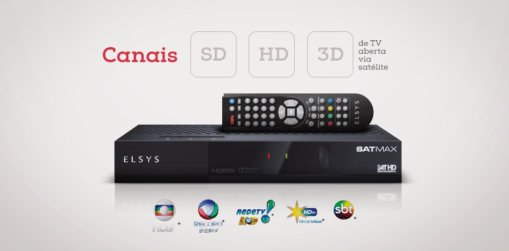 Conheça a grade de canais do Receptor Elsys Satmax HD